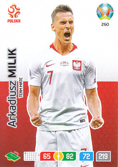 Arkadiusz Milik Poland Panini UEFA EURO 2020#260